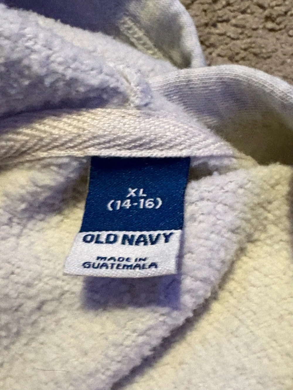 white zip up pink old navy zip up sweatshirt - girls 10-12